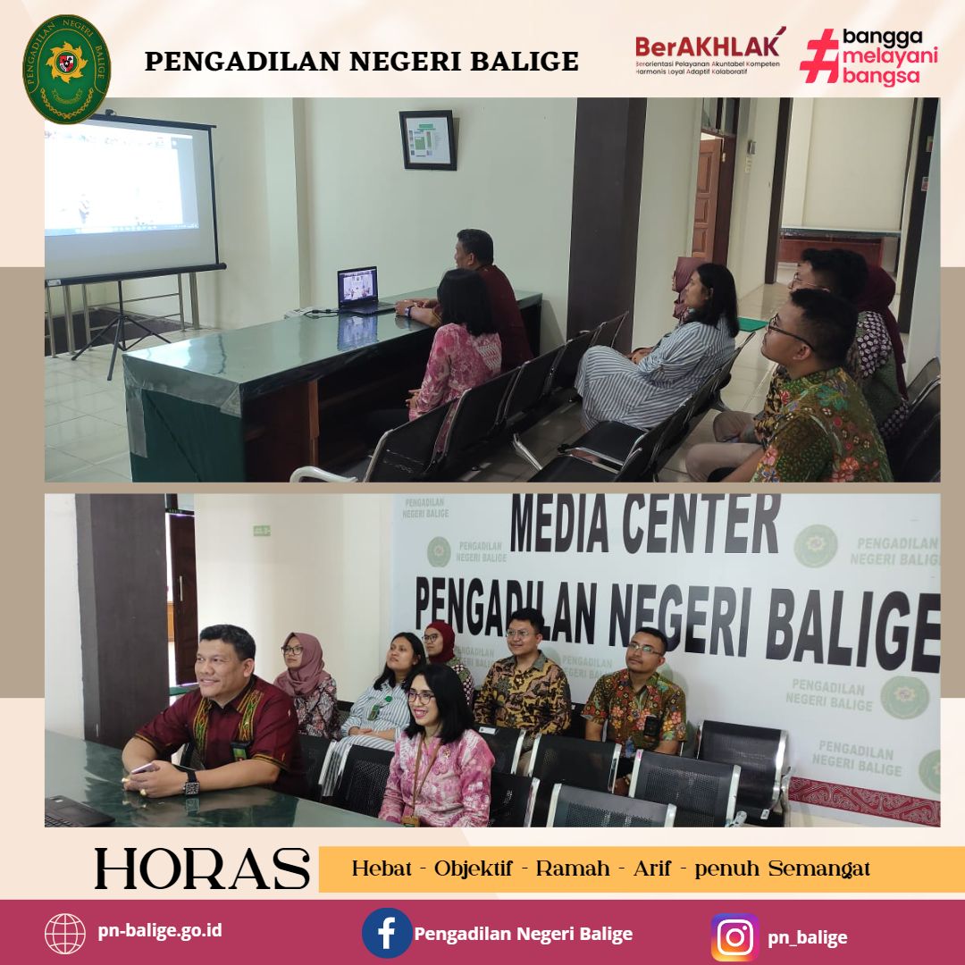 Pembinaan Teknis dan Administrasi Yudisial Pengadilan Tinggi Medan Melalui Aplikasi Zoom pada Hari Jumat 09/06/2023 Pembinaan Teknis dan Administrasi Yudisial Pengadilan Tinggi Medan Melalui Aplikasi Zoom pada Hari Jumat 09/06/2023